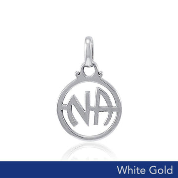 NA Recovery Solid White Gold Pendant WPD4341 - Jewelry